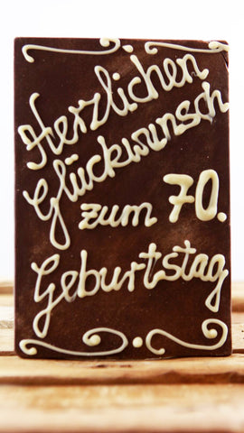 Tafel - Herzlichen Glückwunsch zum 70. Geburtstag